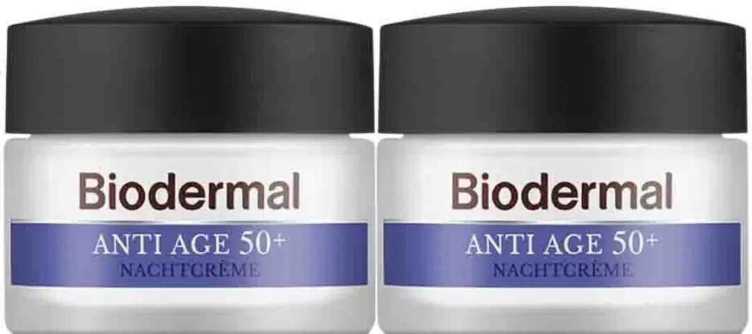 Biodermal Nachtcrème Anti-Age 50+ - 2x50ml