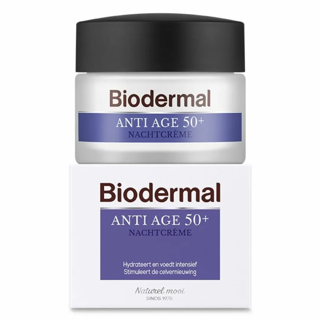 Biodermal Nachtcrème Anti-Age 50+ - 2x50ml