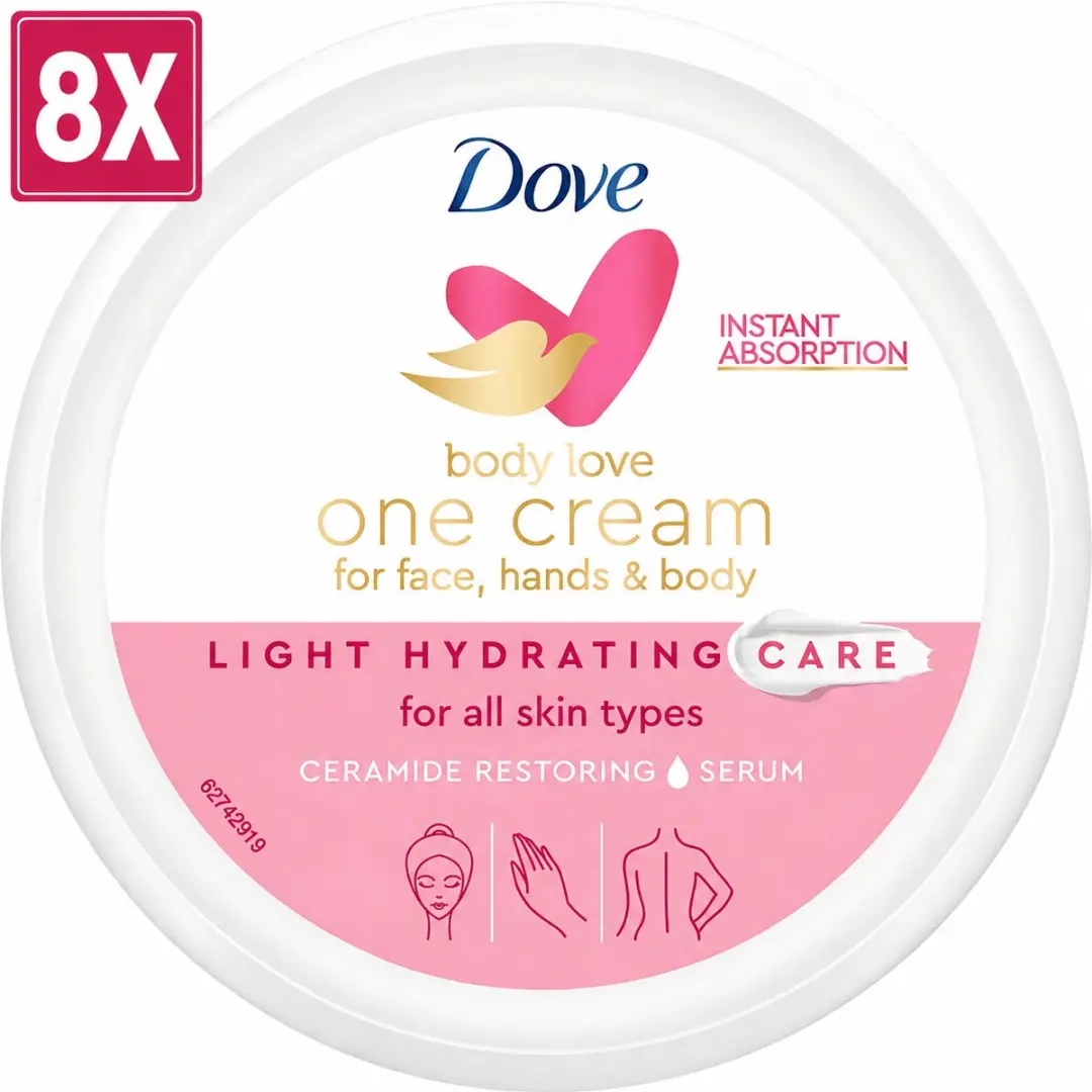 Dove Body Love One Cream Light Hydraterende Bodycreme 2000ml