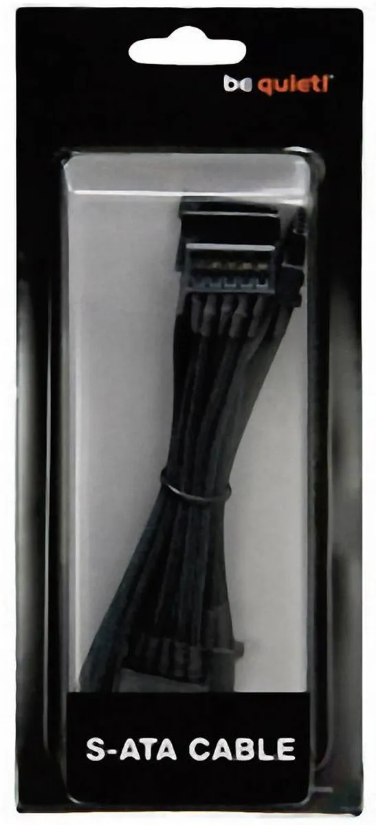 be quiet! Stroomkabel SATA 4x - 0.72m - Zwart
