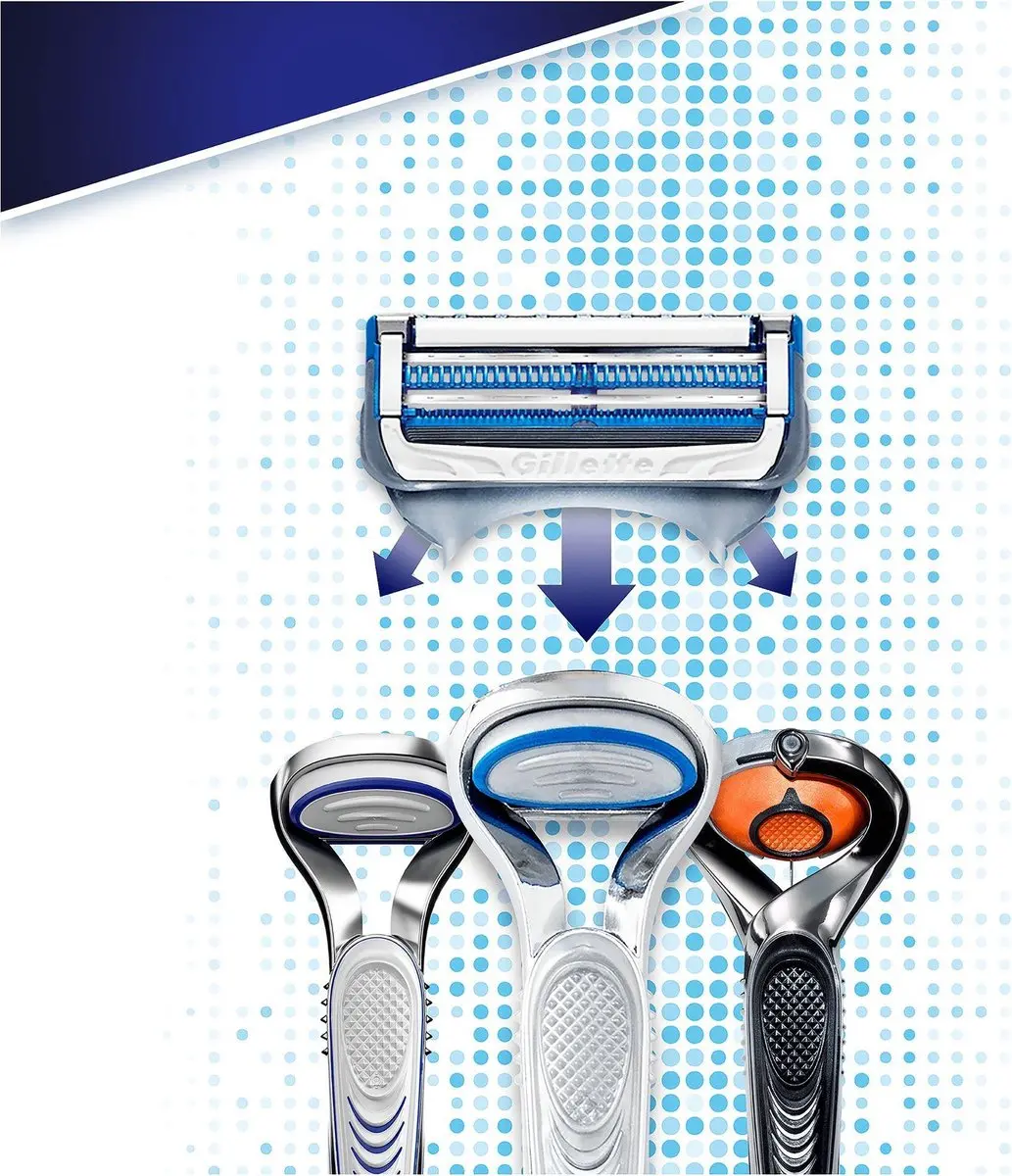Gillette Skinguard Sensitive Scheersysteem - 2 Mesjes - Zilver