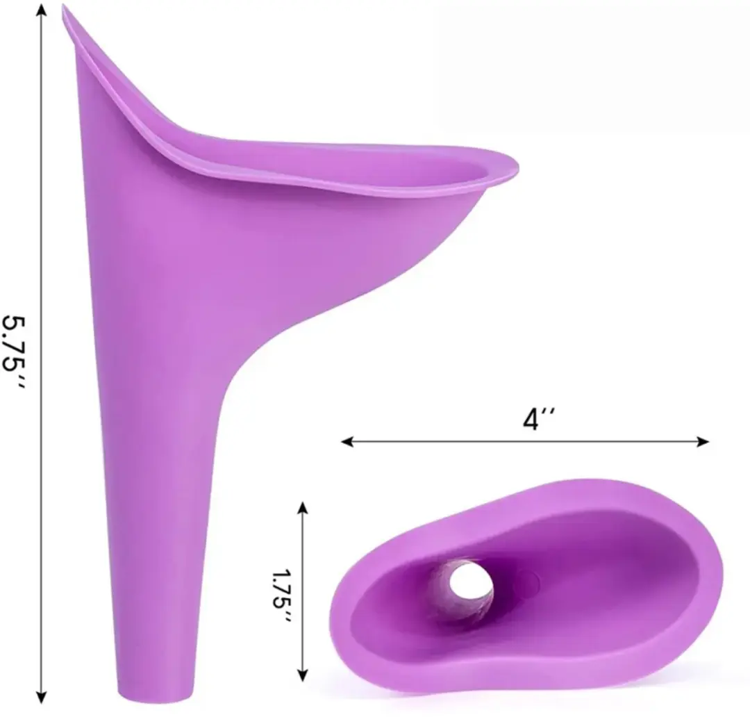 ECTEATOY Herbruikbare Siliconen Urinoir - 2 Stuks - Paars