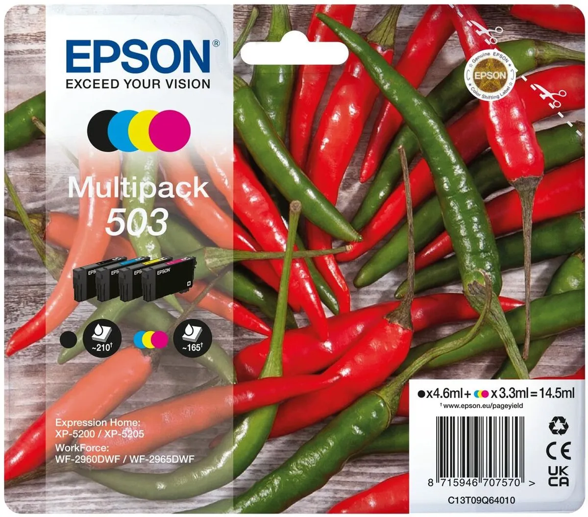 Epson C13T09Q64020 Inktcartridge - 550 pagina's - Multicolor