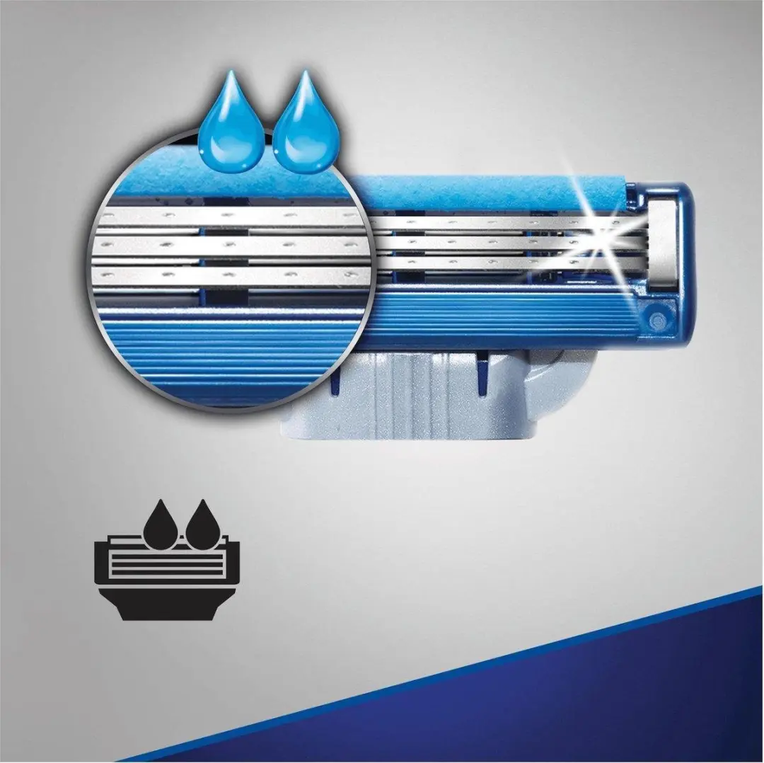 Gillette Mach3 Turbo Scheermesjes - 30 Stuks - Blauw