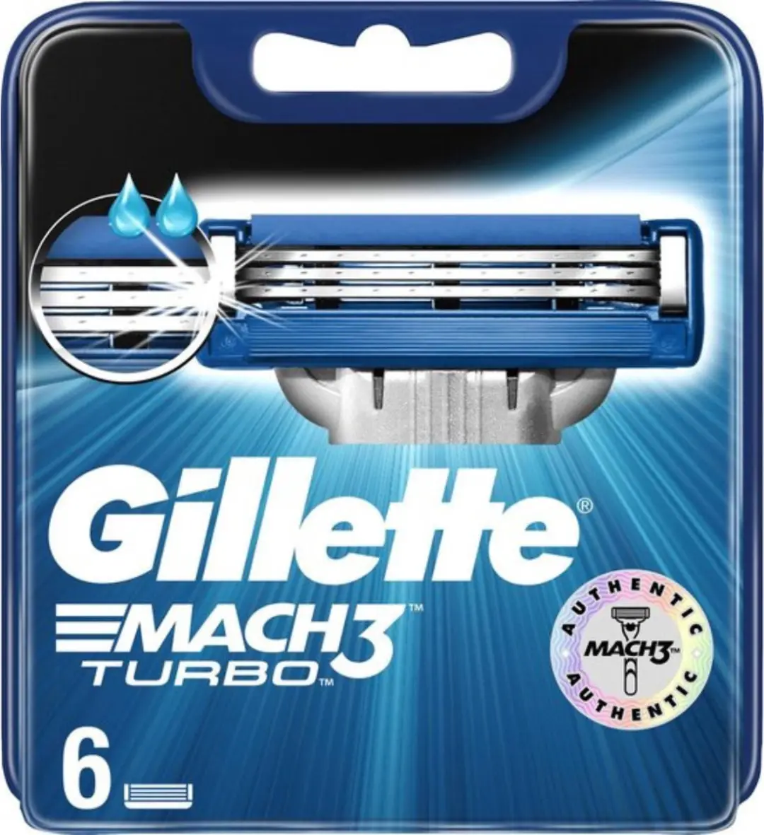 Gillette Mach3 Turbo Scheermesjes - 30 Stuks - Blauw