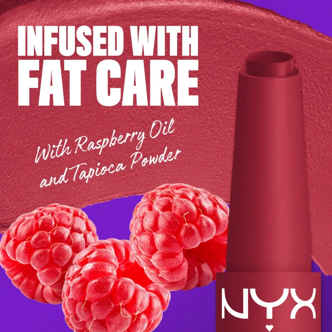 NYX Professional Makeup Plushin Plum Matte Lipstick 3.5ml