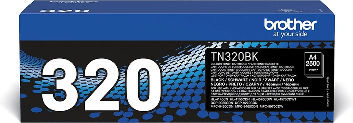 Brother TN-320BK Tonercartridge - 2500 pagina's