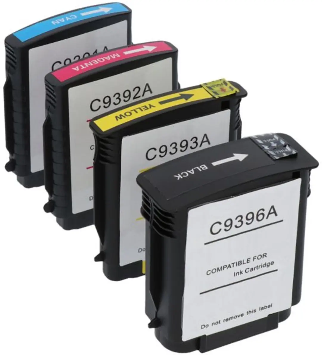 PrintAbout Inktcartridge C9396AE - 4 Kleuren - 153ml - XL - o.a. HP OfficeJet Pro 8600