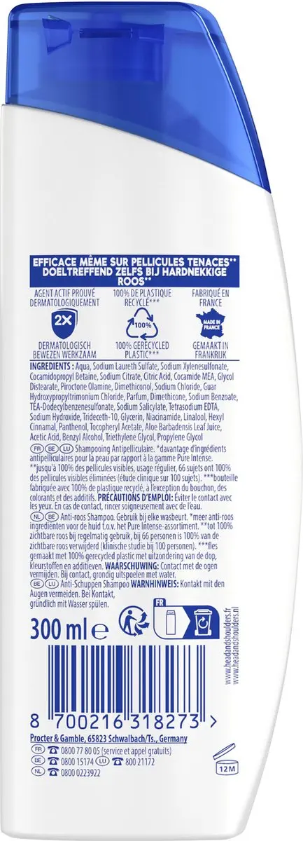 Head & Shoulders Sensitive Anti-Roos Shampoo - 6x300ml
