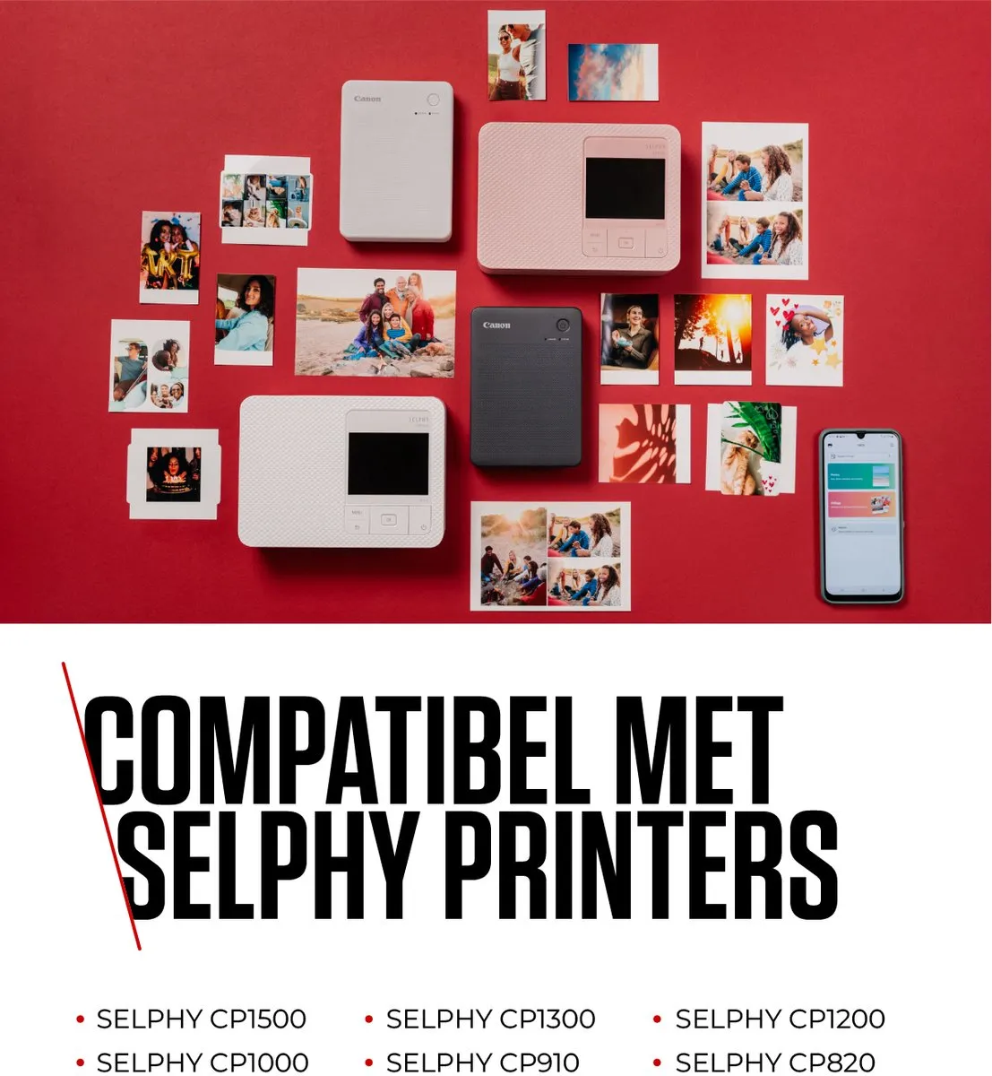 Canon RP-108 Inkt/papierset - 108 Sheets 10x15cm - o.a. SELPHY CP1000/CP1200