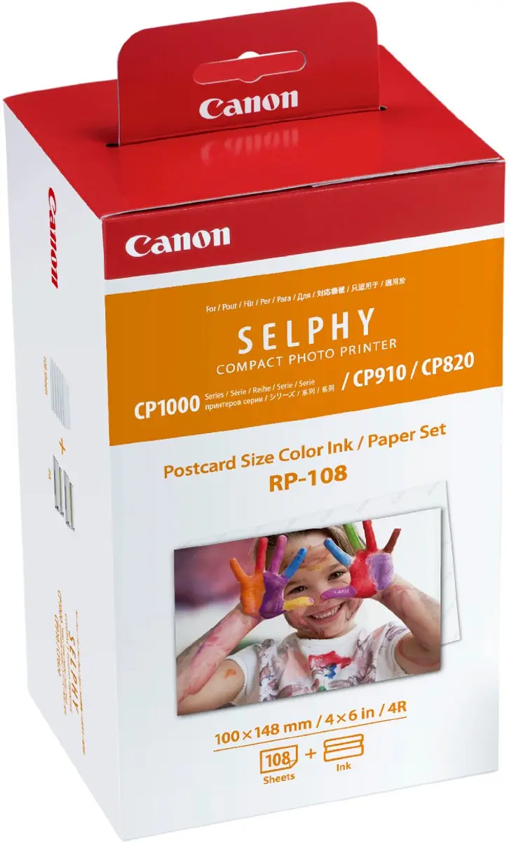 Canon RP-108 Inkt/papierset - 108 Sheets 10x15cm - o.a. SELPHY CP1000/CP1200