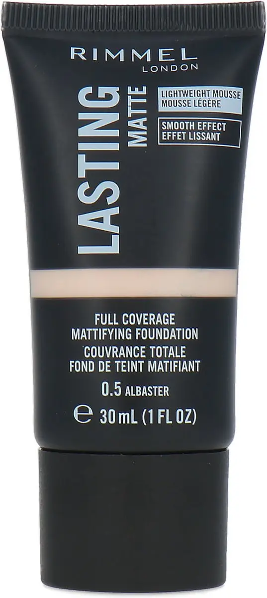 Rimmel London Lasting Matte Foundation 0.5 Albaster