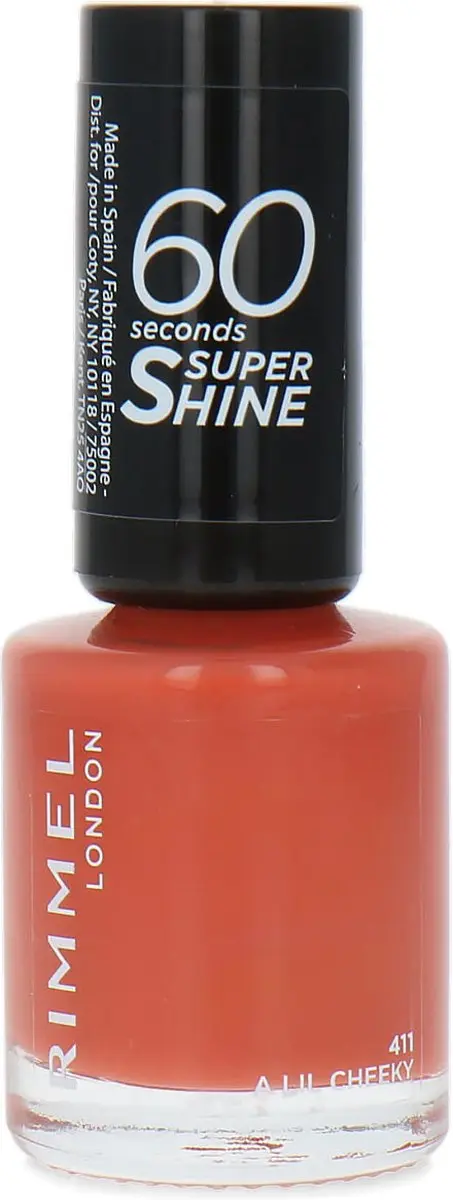 Rimmel London 60 Seconds Super Shine Nagellak 411 A Lil Cheeky