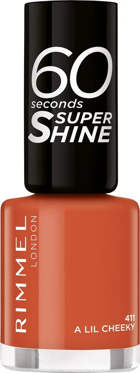 Rimmel London 60 Seconds Super Shine Nagellak 411 A Lil Cheeky - 8ml