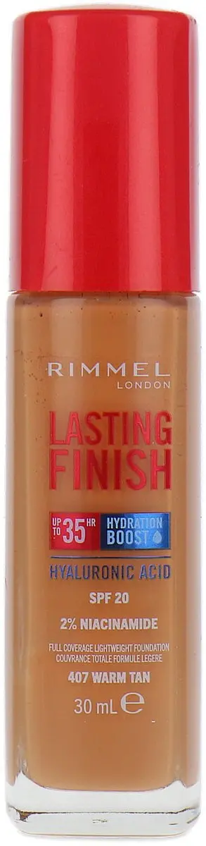 Rimmel London Lasting Finish Hydration Boost SPF20 Warm Tan 30ml