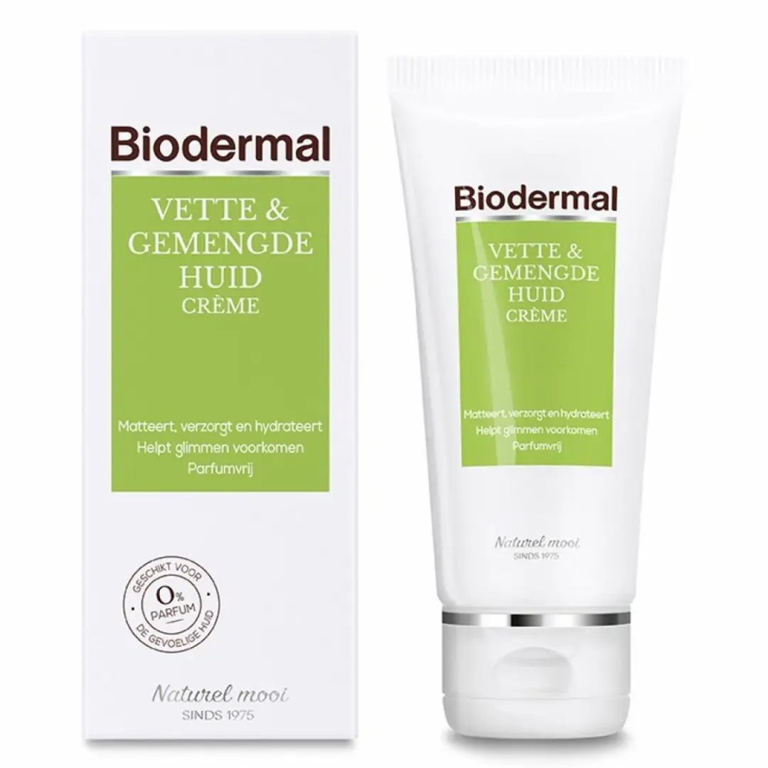 Biodermal Gelcrème Vette & Gemengde Huid 2x50ml