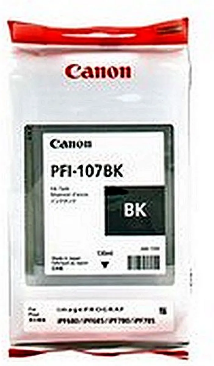 Canon PFI-107 Zwart Inktcartridge - 130ml