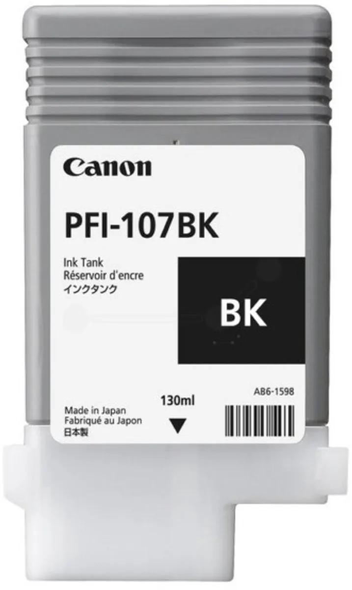 Canon PFI-107 Zwart Inktcartridge - 130ml