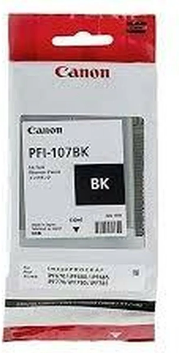 Canon PFI-107 Zwart Inktcartridge - 130ml