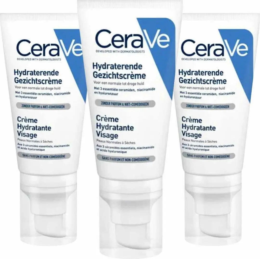 CeraVe Hydraterende Gezichtscrème 3x52ml