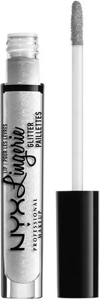 NYX Lip Lingerie Glitter Liquid Lipstick Zilver - 4ml