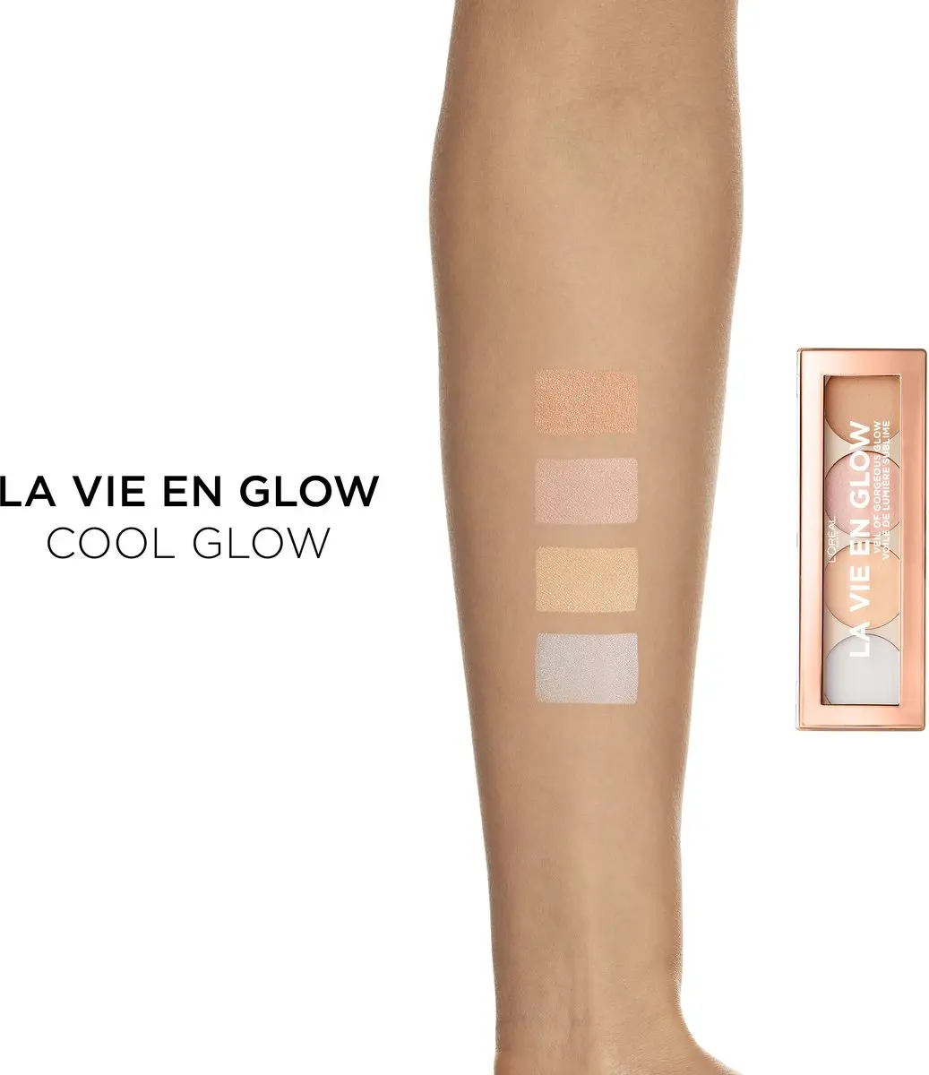 L'Oréal Paris La Vie en Glow Highlighting Palette 02 Cool Glow - 5ml - afbeelding 6 van 6