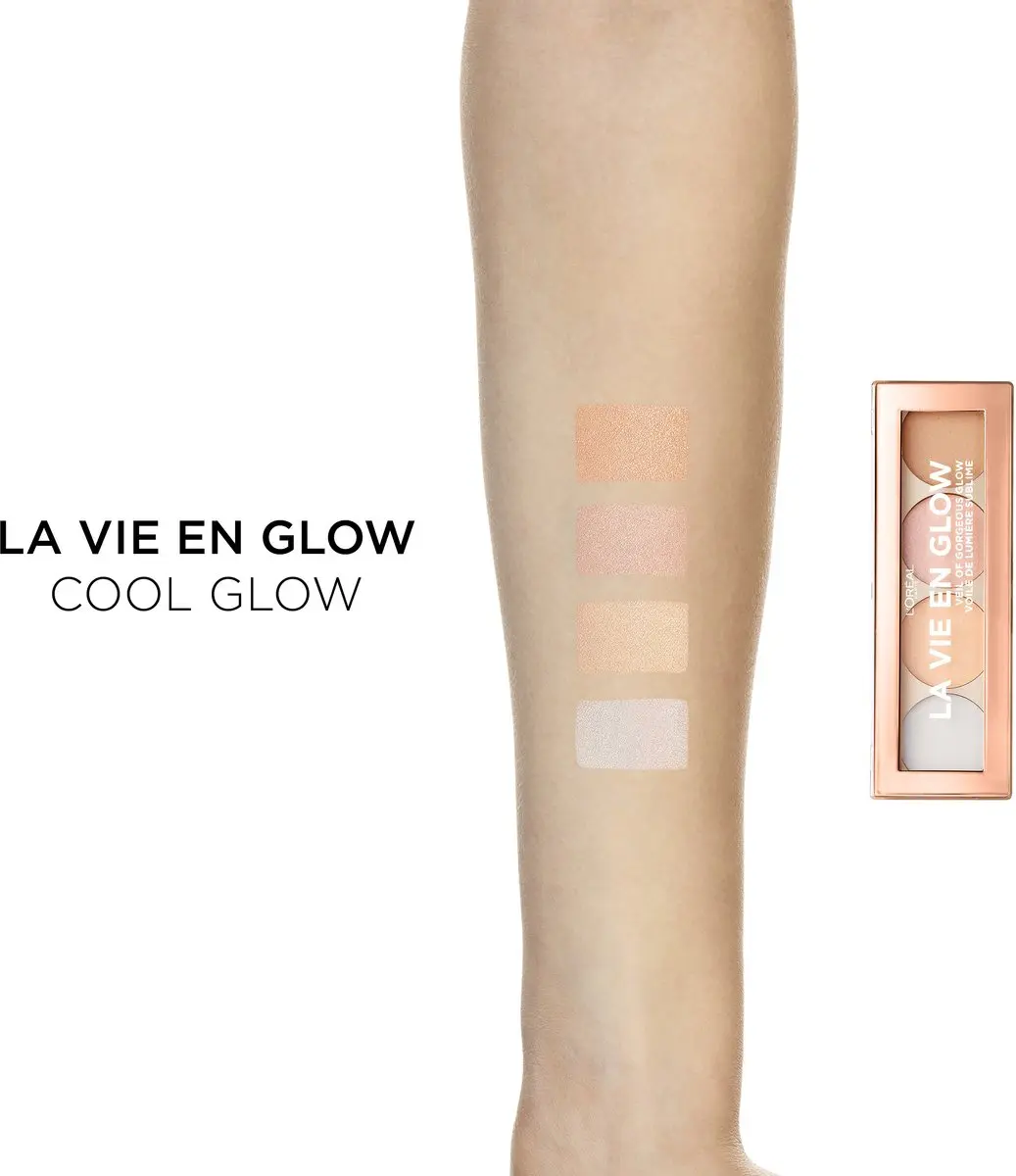 L'Oréal Paris La Vie en Glow Highlighting Palette 02 Cool Glow - 5ml