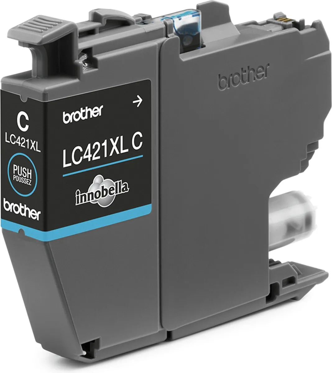 Brother LC-421XLC Cyaan Cartridge - 500 pagina's