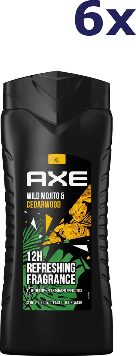 Axe Shower Gel Wild Mojito & Cedarwood 400ml - 6x2400ml