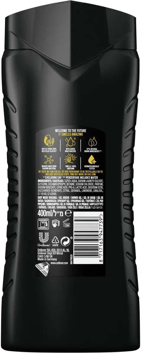 Axe Shower Gel Wild Mojito & Cedarwood 400ml - 6x2400ml