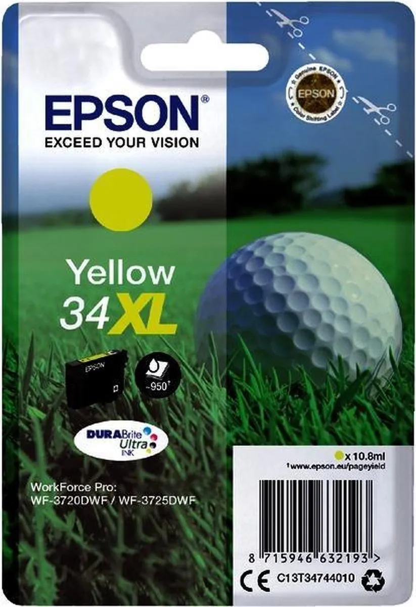 Epson 34XL Geel Inktcartridge - 108ml