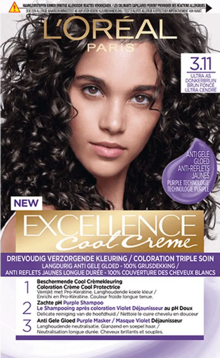 L'Oréal Paris Excellence Cool Cream 3.11 Ultra Ash Donkerbruin