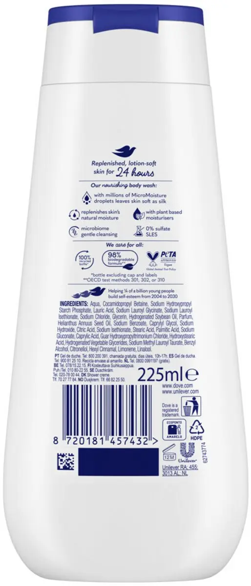 Dove Douchecrème Deeply Nourishing 225ml