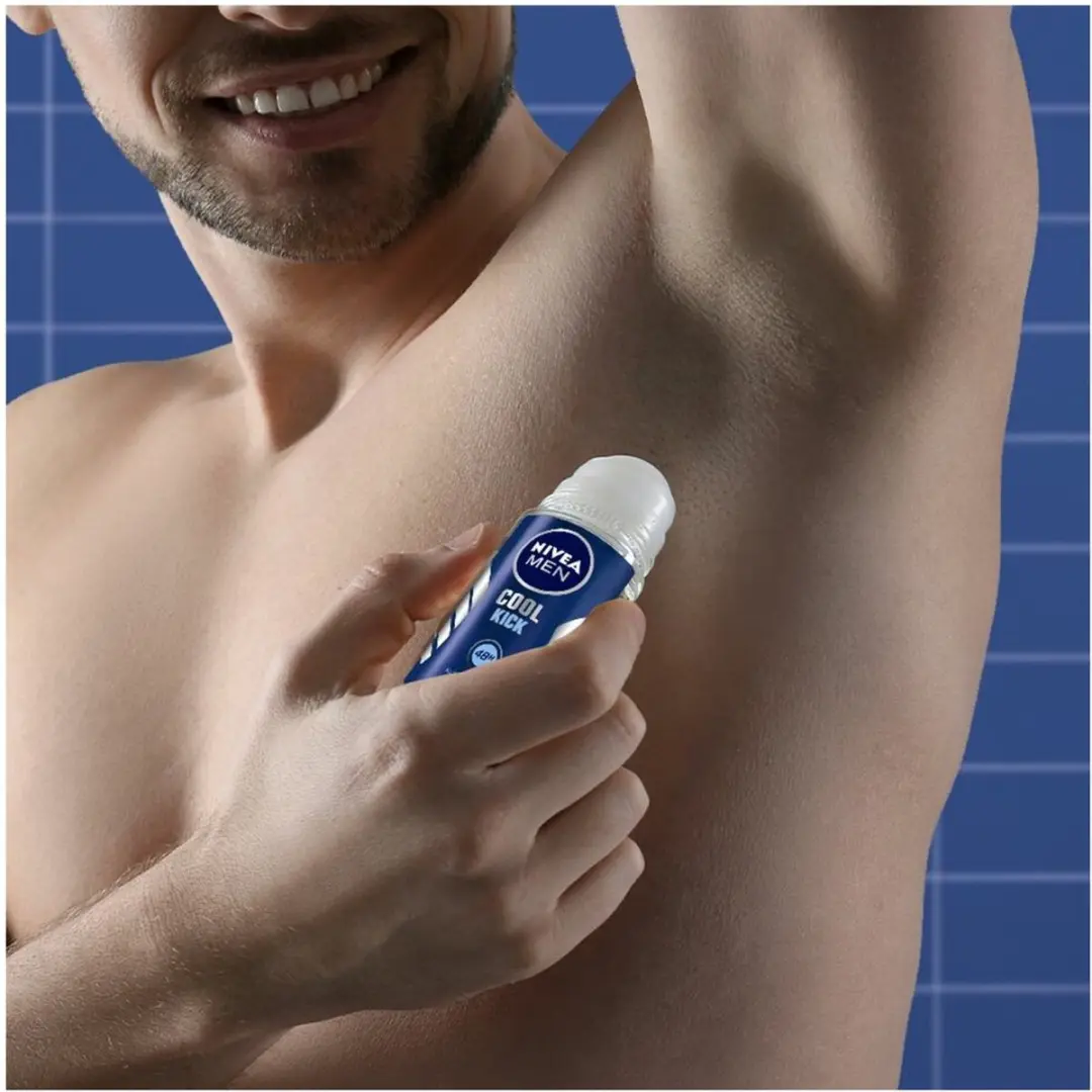 NIVEA For Men Cool Kick Roll-On 50ml - 24 Stuks