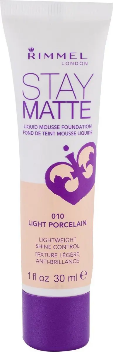 Rimmel London Stay Matte Liquid Foundation 010 Porcelain