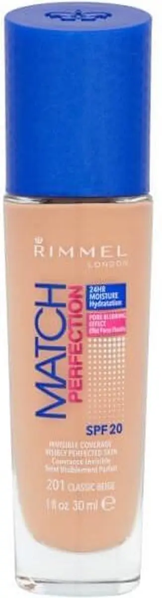 Rimmel London Match Perfection Foundation 201 Classic Beige