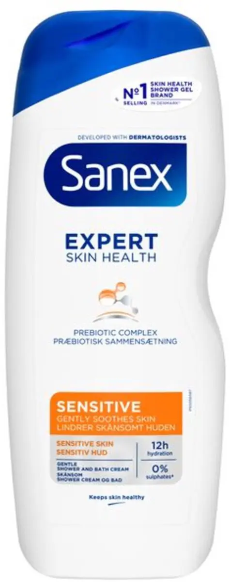 Sanex Dermo Sensitive Douchegel - 12x600ml