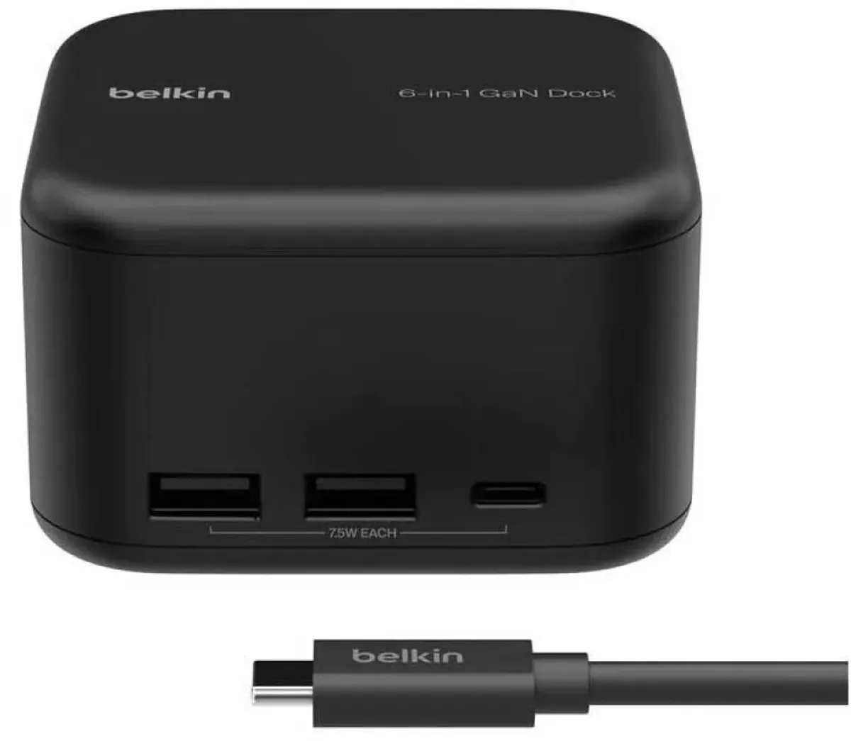 Belkin 6-in-1 Core GaN USB-C-kabel - Transparant