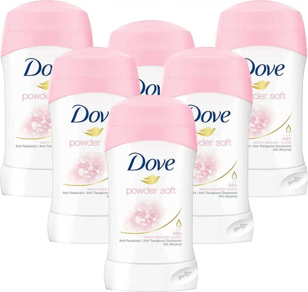 Dove Stick Powder Soft - 240ml (6x40ml)