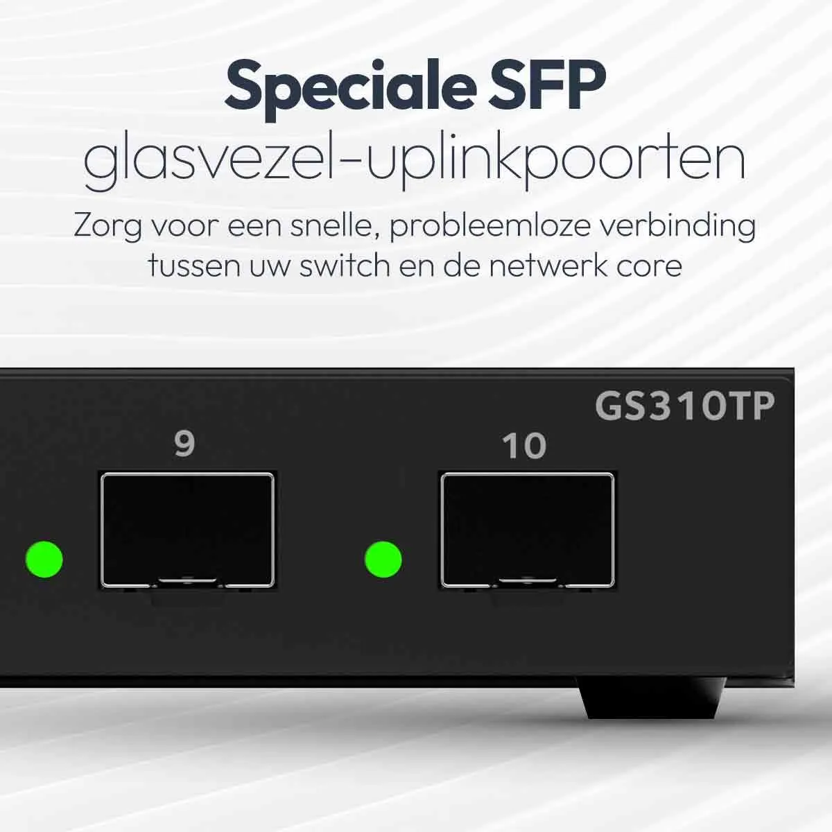 Netgear GS310TP Smart Managed Switch 8x PoE+ Gigabit - Zwart