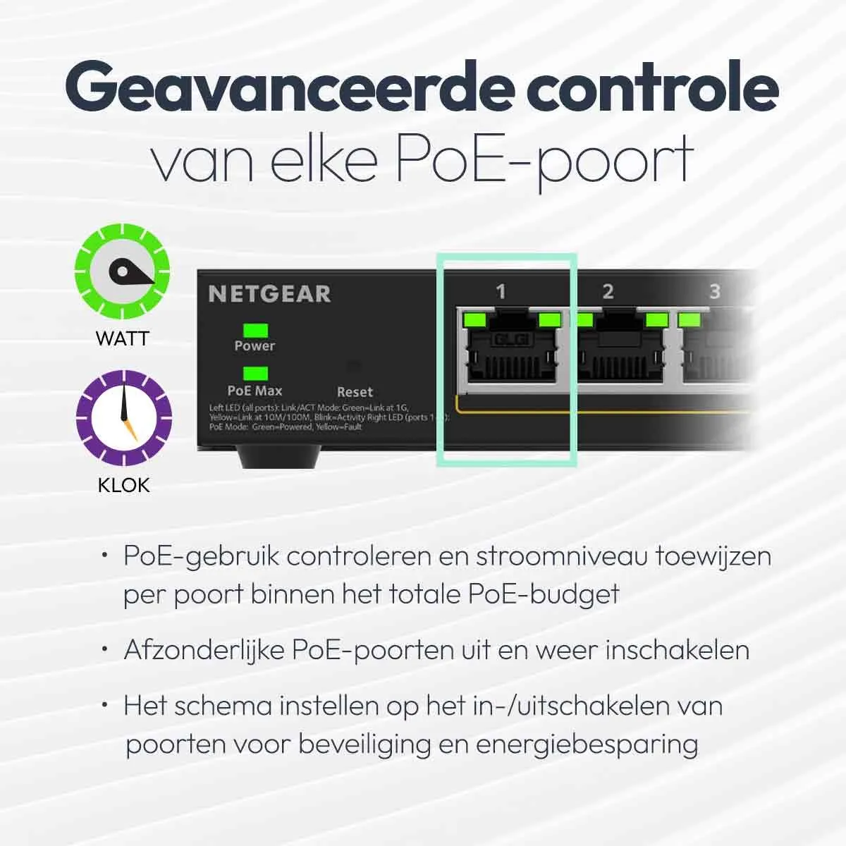 Netgear GS310TP Smart Managed Switch 8x PoE+ Gigabit - Zwart