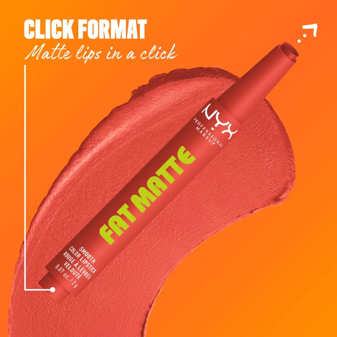 NYX Professional Makeup Fat Matte Lipstick Coral Cuddlin - 3.5g - afbeelding 6 van 6