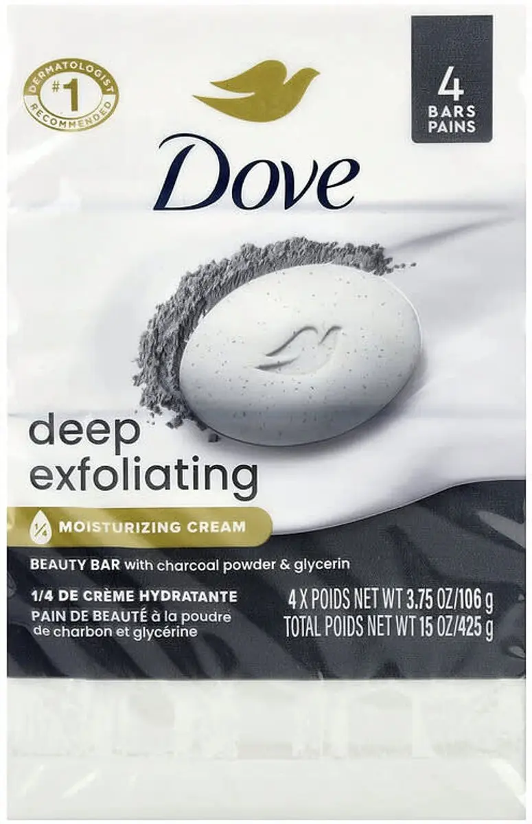 Dove Diep Exfoliërende Zeep Charcoal