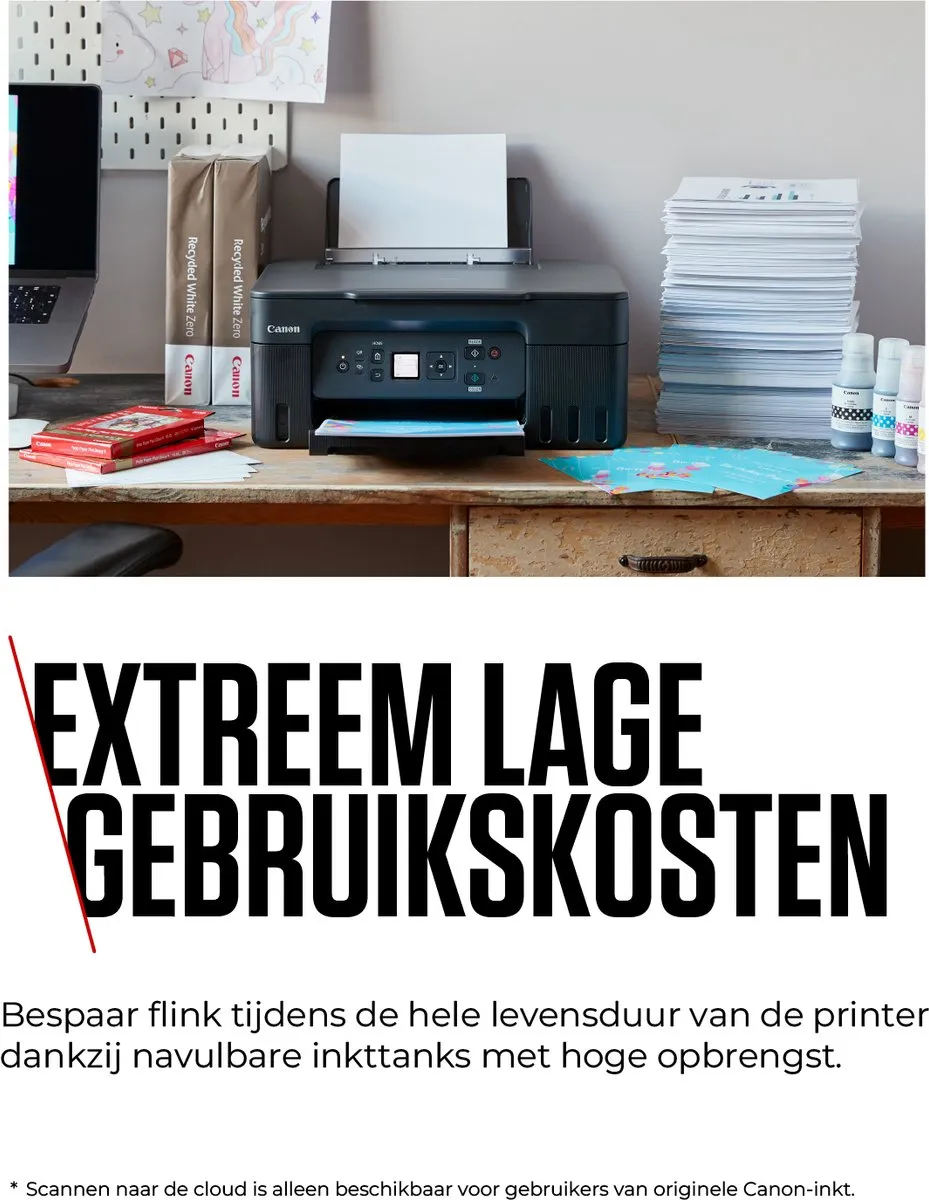 Canon PIXMA G3570 MegaTank Inkttankprinter - Zwart