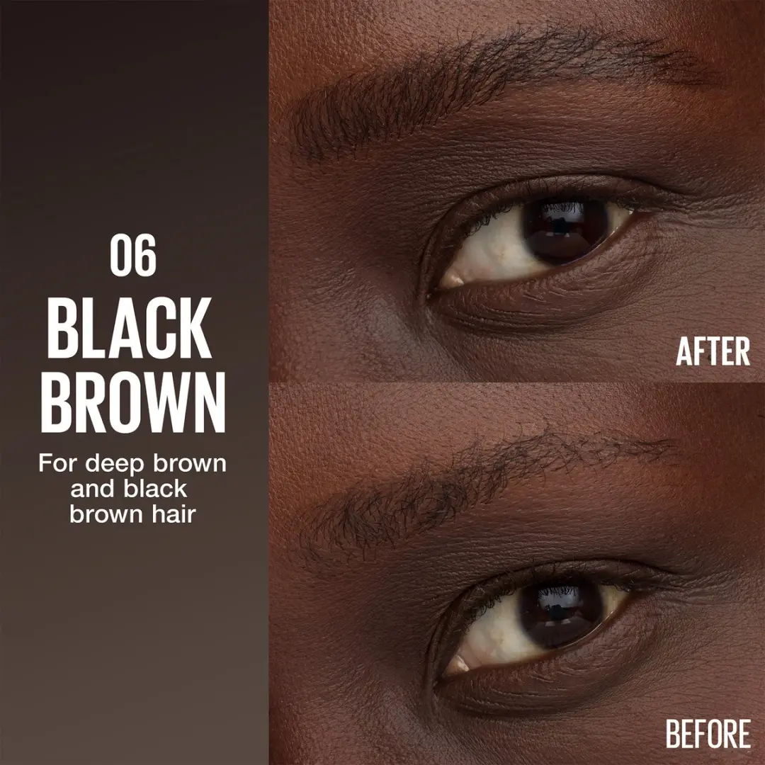 Maybelline New York Brow Inserts Wenkbrauwen 6 Black Brown - 16g