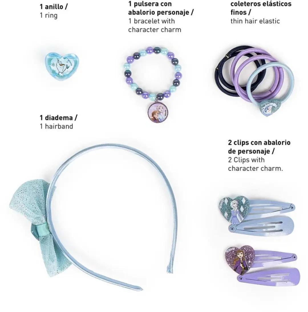 Disney Frozen IJsmagie On-the-Go Haaraccessoireset - 12 Stuks