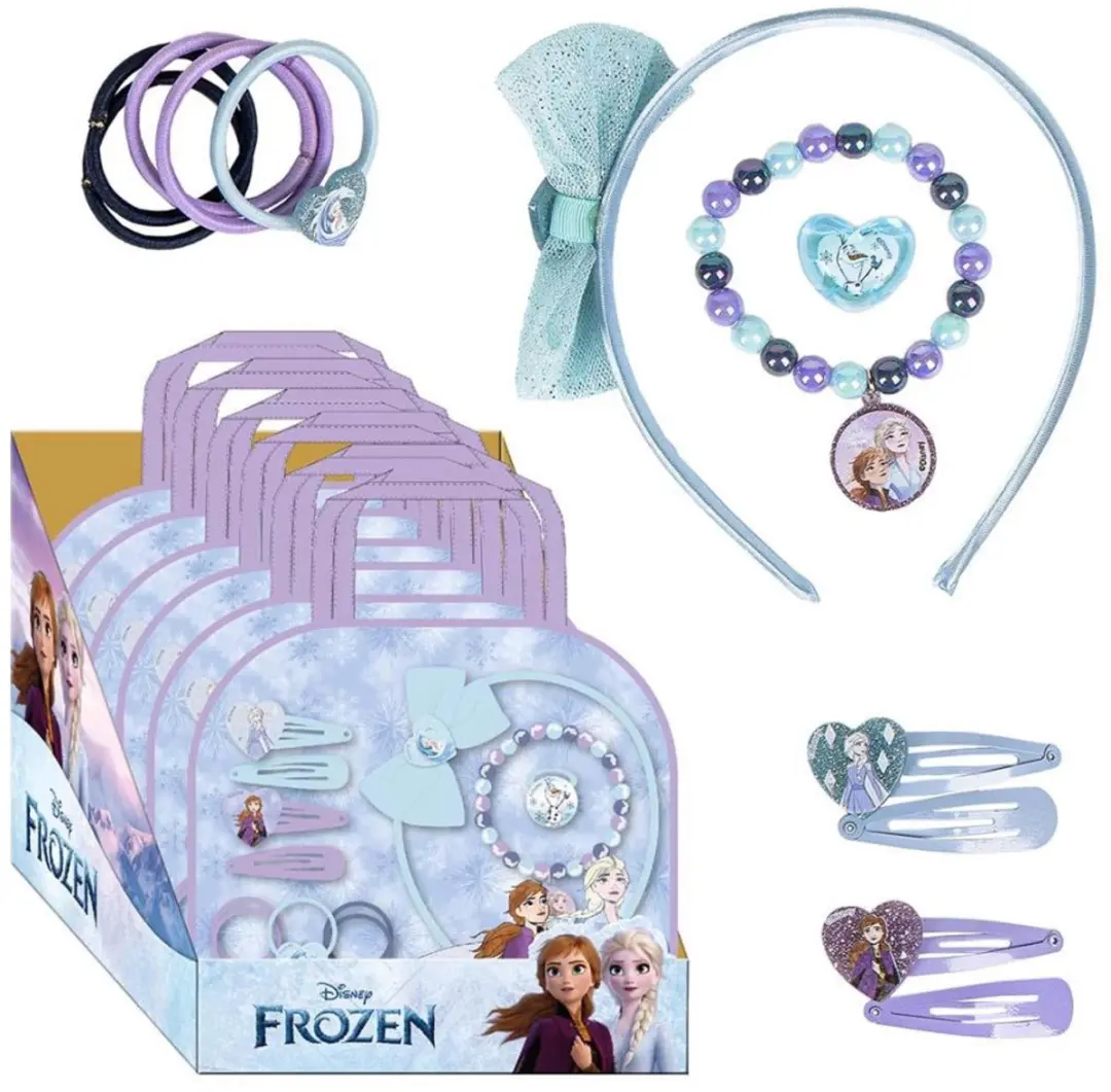 Disney Frozen IJsmagie On-the-Go Haaraccessoireset - 12 Stuks