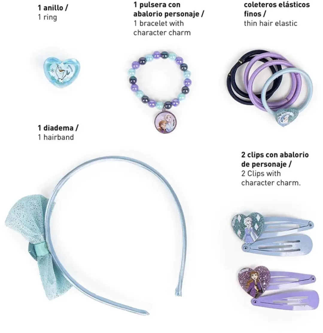 Disney Frozen IJsmagie On-the-Go Haaraccessoireset - 12 Stuks
