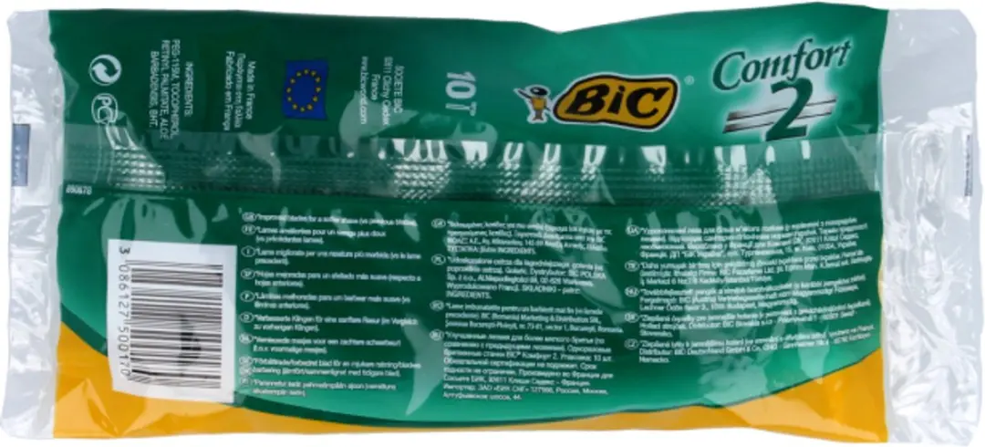 Bic Comfort 2 Wegwerpscheermesjes - 10 Stuks