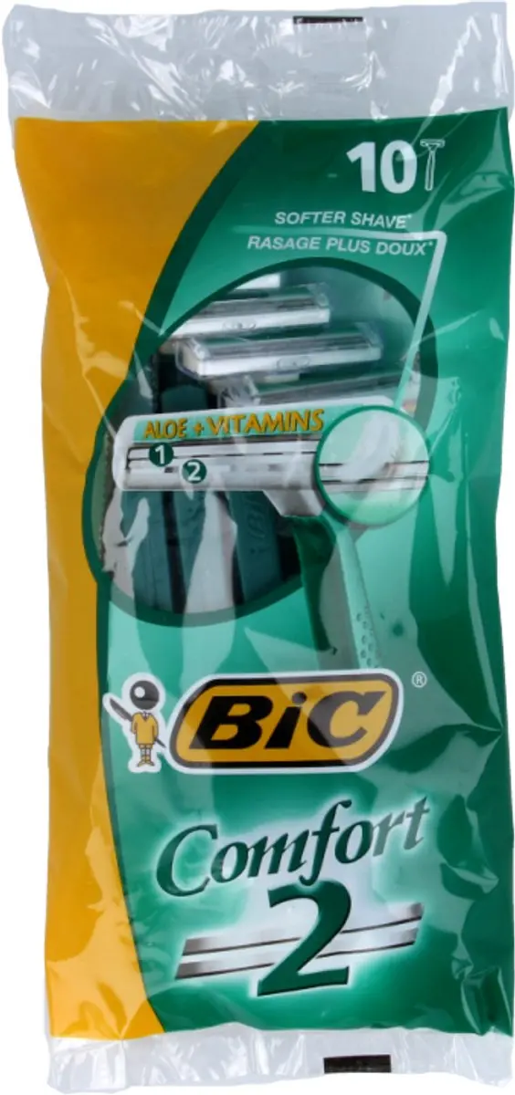Bic Comfort 2 Wegwerpscheermesjes - 10 Stuks